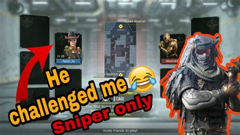 Cod Mobile He Challenged Me🤣🤣 Sniper Only Youtube