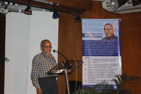 Dr Anwarul Abedin Lecture Series Aiub