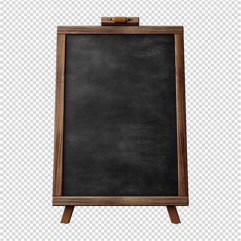 Chalk Board Isolated On Transparent Background Premium AI Generated PSD