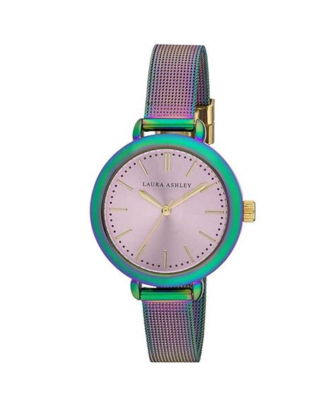 Laura Ashley Rainbow Mesh Watch And Reviews Watches Jewelry And Watches