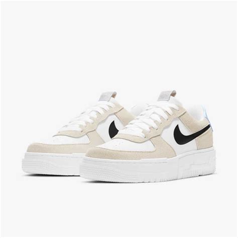 Along with a pop of periwinkle blue. Nike Air Force 1 Pixel Desert Sand - Grailify