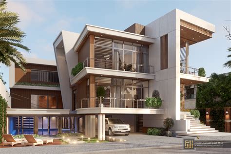Exterior Design Of Residential Villa - ALMORABA.Co on Behance