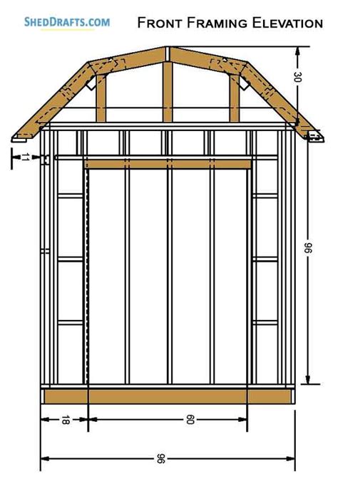 8x12 Gambrel Roof Shed Plans Plan Shed