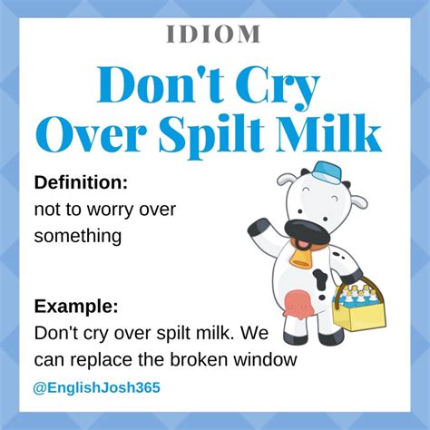 🇺🇸english Expression 🥛dont Cry Over Spilt Milk Means Not To Worry 😬over Something 🗣listen To