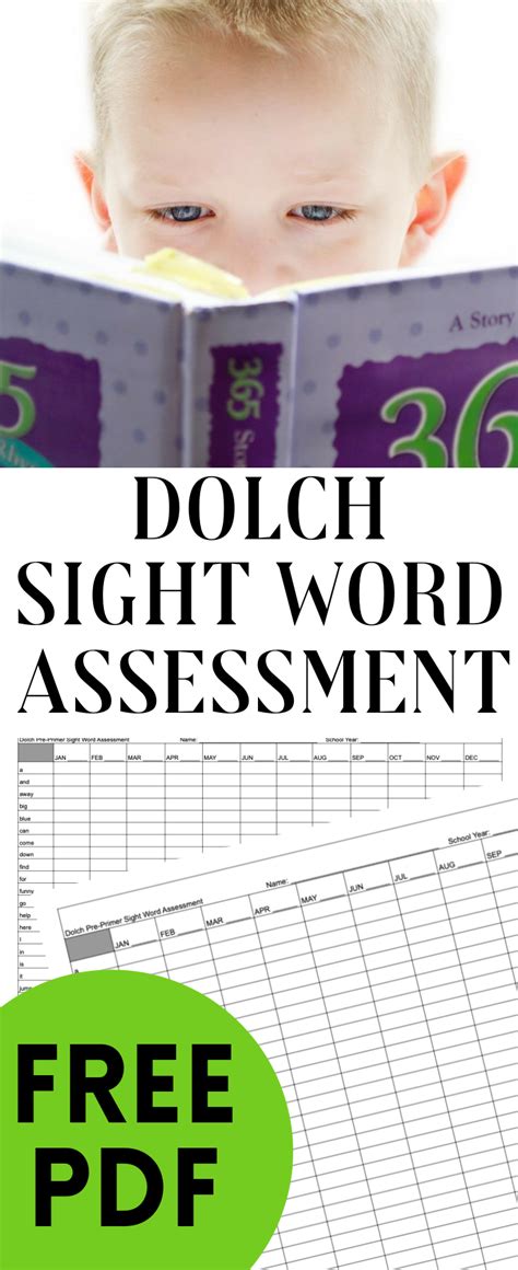 Dolch Sight Words Assessment Free Printable Pdf Quit Spooling Around