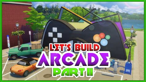 Sims 4 Lets Build Arcade Cc Free 🎮🎲 Part 2 Rgr Gaming Youtube