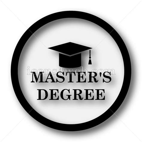 Masters Degree Simple Icon Masters Degree Simple Button