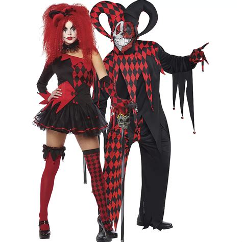 Adult Jesterina And Krazed Jester Couples Costumes