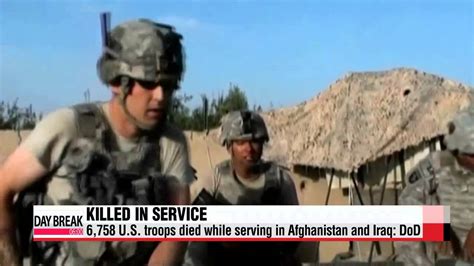 6758 American Soldiers Died While Serving In Afghanistan And Iraq Dod