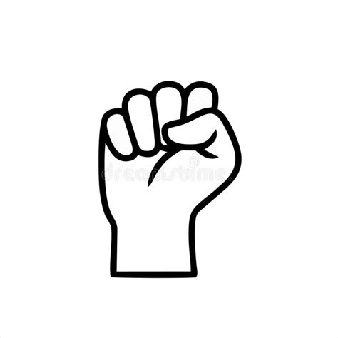 Fist Icon Isolated On White Background Fist Icon In Trendy Design