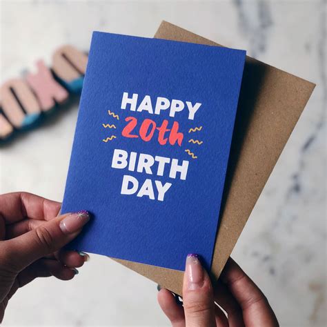 Check spelling or type a new query. 20th Birthday Card By Xoxo Designs By Ruth | notonthehighstreet.com