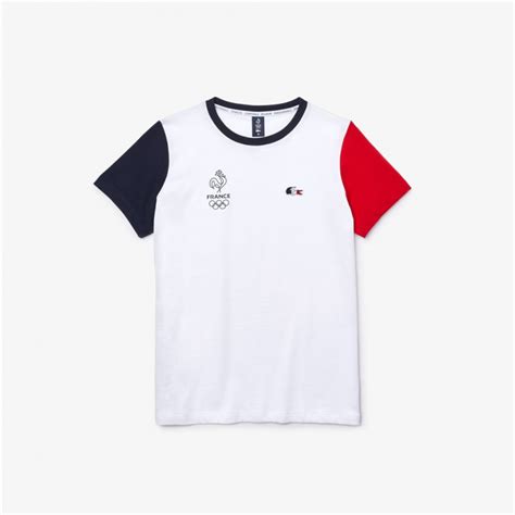 T Shirt Lacoste Sport Tricolore Dition France Olympique