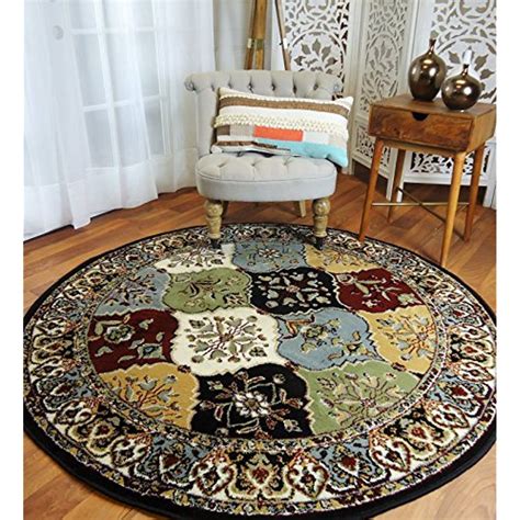 Round Rugs 6ft Multi Color Rug Circle Rugs For Living Room And Dining