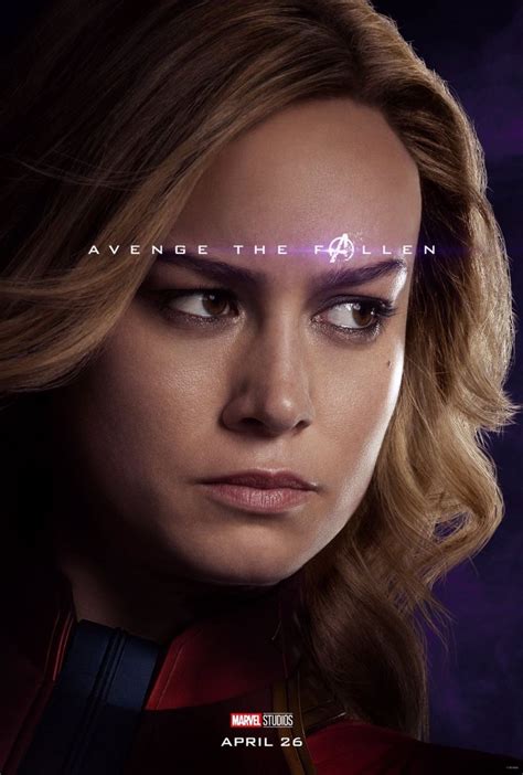 Brie Larson Avengers Endgame 2019 Promo Poster Celebmafia