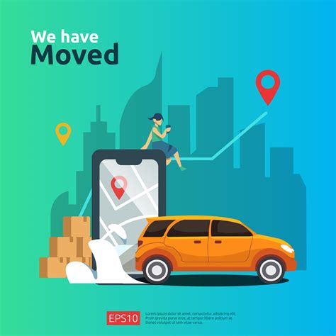 we have moved new location announcement 693818 Vector Art at Vecteezy