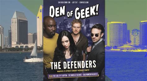 Den Of Geek Magazine Featuring The Defenders Arrives At Sdcc 2017