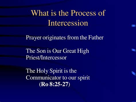 Ppt Definition For Intercession The Act Of Petitioning God Or