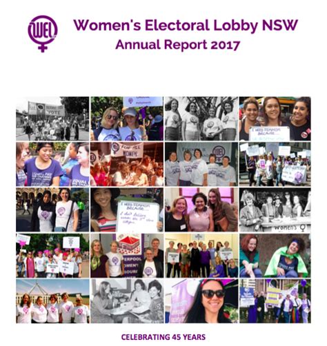 Wel Nsw Annual Report 2016 2017 Womens Electoral Lobby