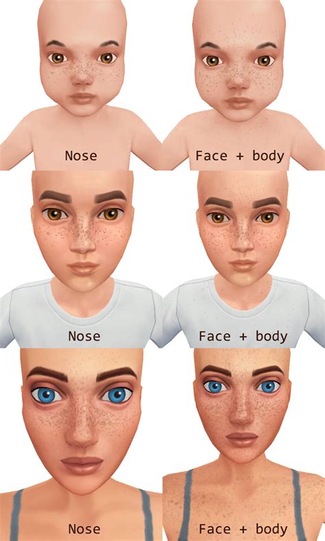 Sims 4 Full Body Freckles Mods Honpatch