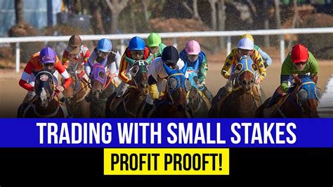 Trading With Small Stakes Profit Proof Betfair Horse Race Trading