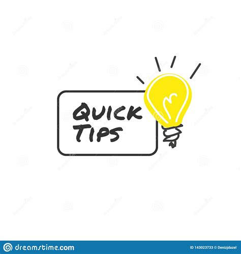Quick Tips Vector Illustration. Helpful Tricks Sign. Tutorials With ...