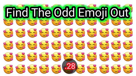 Find The Odd Emoji Out Spot The Difference Emoji Emoji Puzzle Quiz
