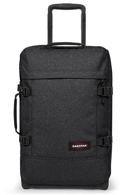 Eastpak Tranverz M Wheeled Suitcase Spark Darkmetallic Black Uk