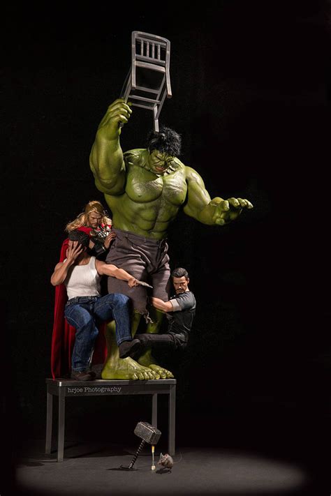 Toy Photographer Captures Marvel Superhero Action Figures In Funny