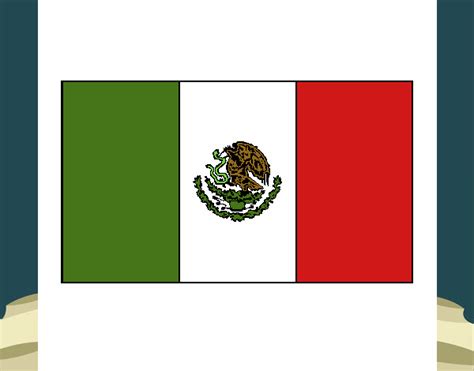 Dibujo De Bandera De Mexico Pintado Por En Dibujos Net El D A