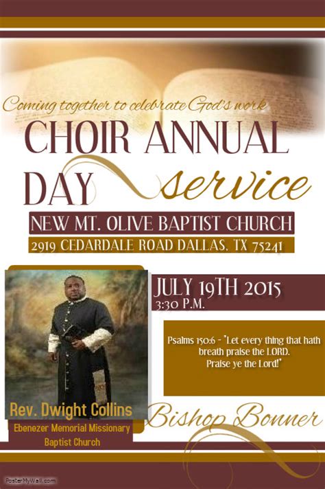 Choir Annual Day Postermywall