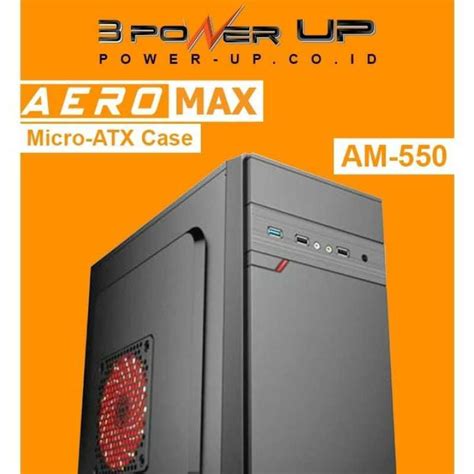 Jual Casing Standar Power Up Aeromax 500w Atx Case Di Seller Cjmart