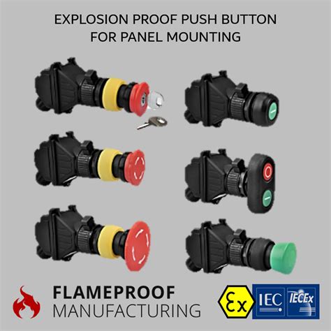 Flameproof Manufacturing Explosion Proof Push Button For Panel