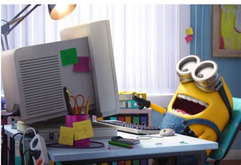 Computer Minions Working Which Minion Are You Minions Minions Working
