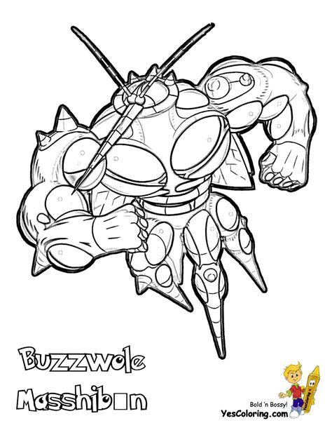 Print Out This Buzzwole Pokemon Coloring Paper Slide Crayon Tell