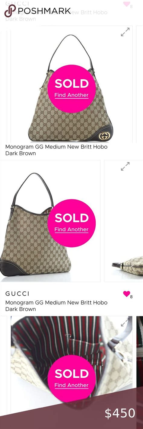 Gucci Monogram Gg New Britt Hobo Bought From Fashionphile For