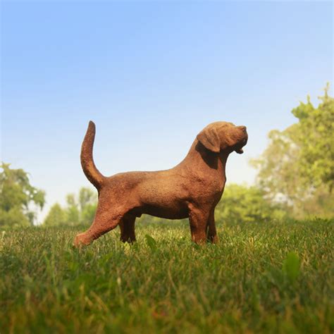 Ie 14ga is thicker than 16ga. Small Hunting Dog Statue