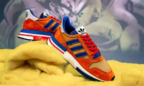 Dragon ball z and adidas are releasing a collaboration for fall 2018. 'Dragon Ball Z' x adidas ZX 500 RM "Goku": Where to Buy Today