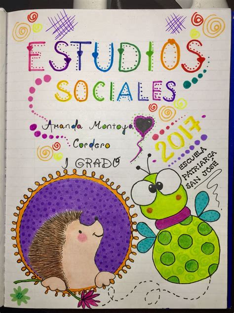 Caratulas Creativas Portadas De Cuadernos Caratulas Escolares Y