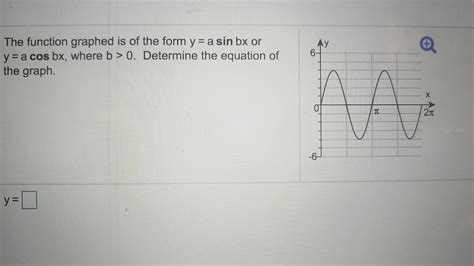 Finding the equation of the regression line y on x. Solved: The Function Graphed Is Of The Form Y = A Sin Bx O ...