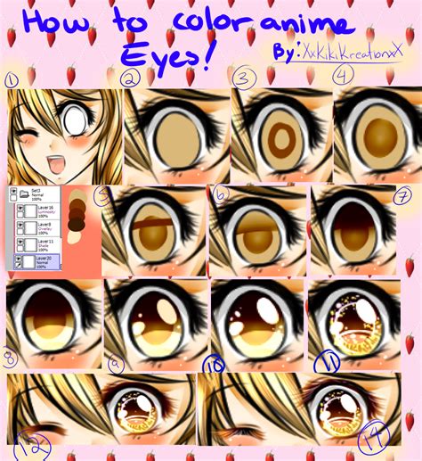 Tutorial How I Color Anime Eye By Kikikreation On Deviantart