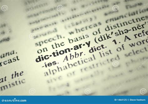 Dictionary Stock Image Image Of Terminology Word Wisdom 1464125