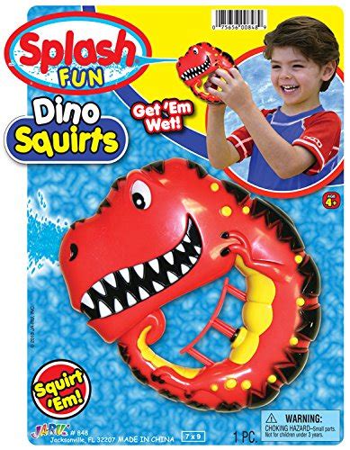 Ja Ru Splash Fun Dino Squirt Party Favor Bundle Packpack Of 8