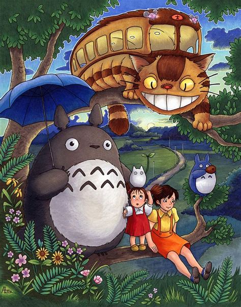 Totoro Art Print 11x14 My Neighbor Totoro Illustration Par Etsy