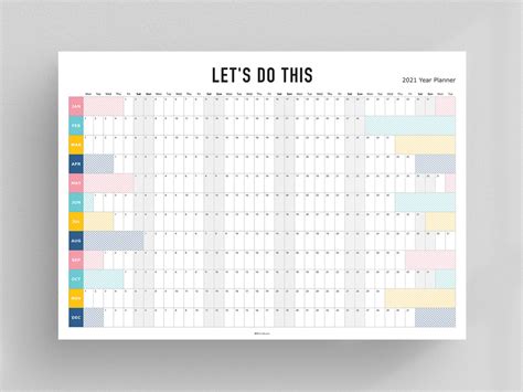 2021 Year Planner Lets Do This Diymini8