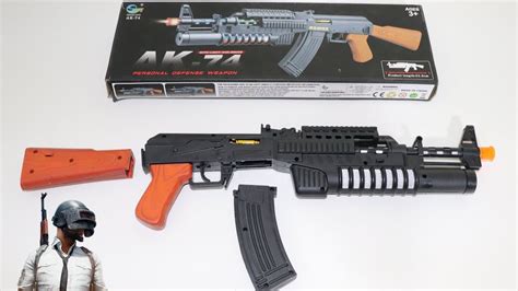 Realistic Ak 47 Toy Gun Pubg Akm Toy Gun Unboxing And Review Youtube