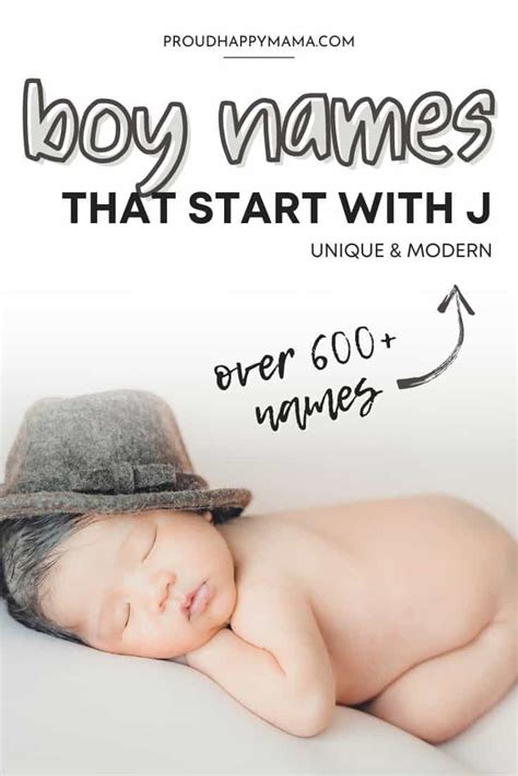 Boy Names That Start With J Unique Modern