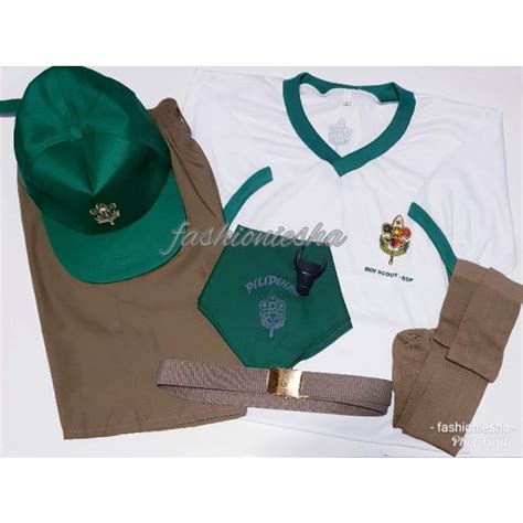 Junior Boy Scout Set Uniform Grade 4 6 Lazada Ph