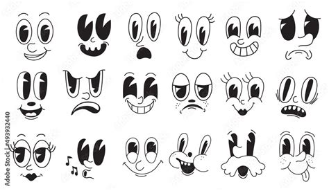 Facial Mascot 30s Looking Toon Faces Quirky Characters Creator