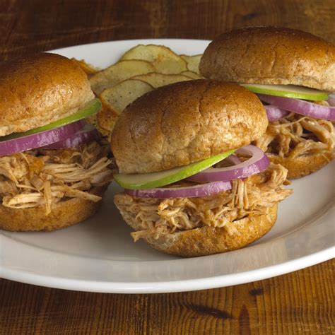 Bbq Pulled Pork Sliders With Homemade Potato Chips Recipe Food