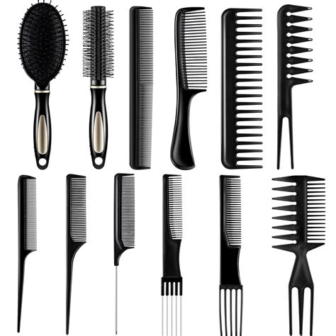 Amazon.com : 12 Pieces Hair Brush Comb Set Paddle Hair Brush Detangling